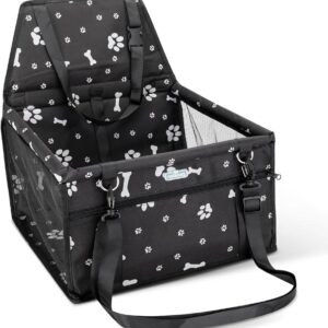 Bolsa de Coche para Mascotas con Gancho – Negra | 40×35×45 cm