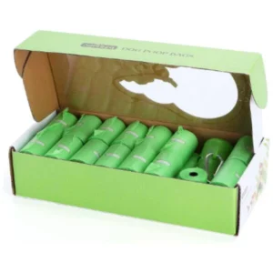 Juego de recipiente y bolsas de basura biodegradables