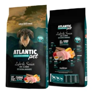 ATLANTIC PET HIPOALERGENICO LIGHT & SENIOR PAVO 1.5KG+50GR